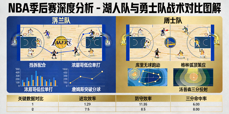 NBA季后赛深度分析 - 湖人队与勇士队战术对比图解
